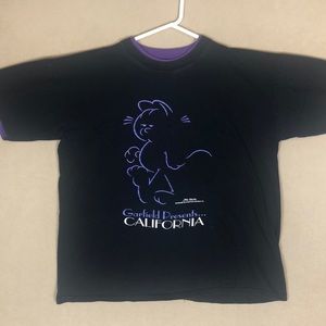 Vintage‎ Made In USA 1978 Jim Davis Garfield Presents California T-shirt Sz XL